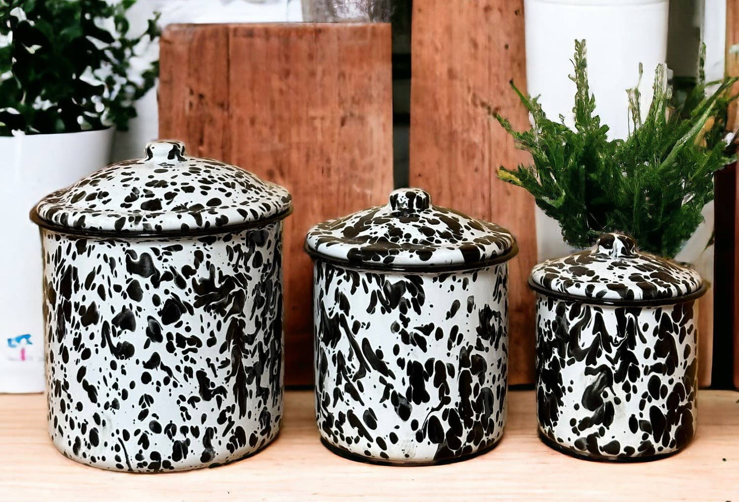 Black Splatter Canister (LARGE)