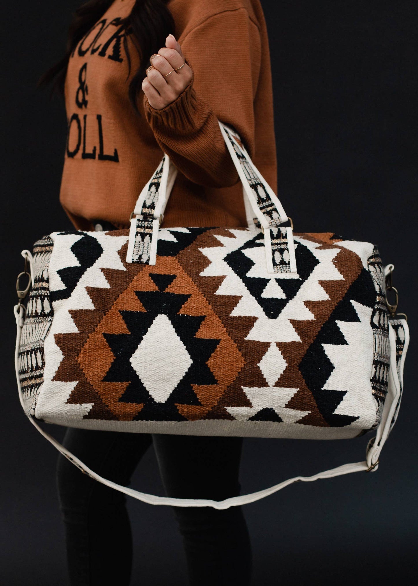 Weekender Tote- Moody Aztec