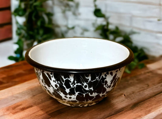 Black Splatter Cereal Bowl Set of 4