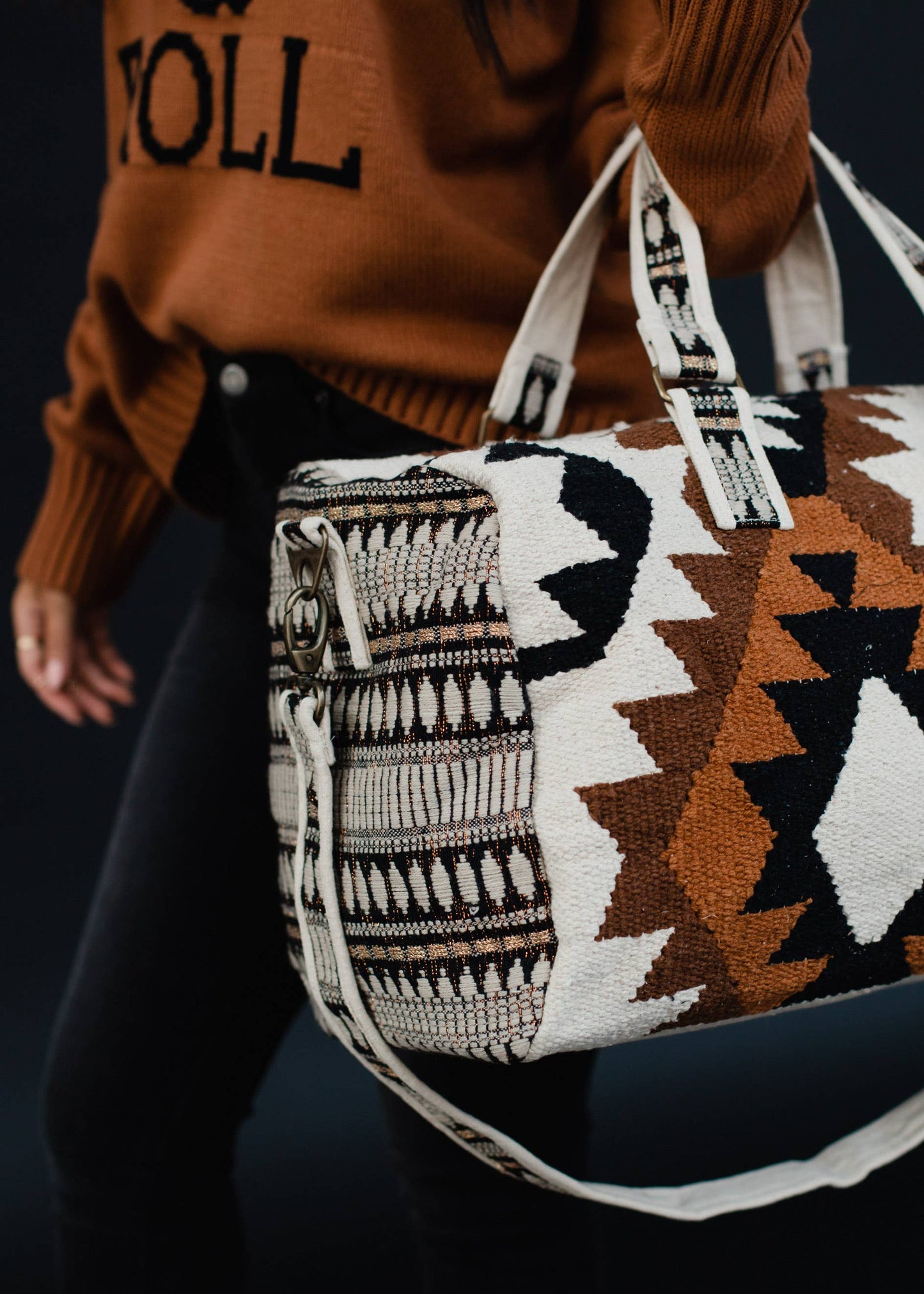 Weekender Tote- Moody Aztec