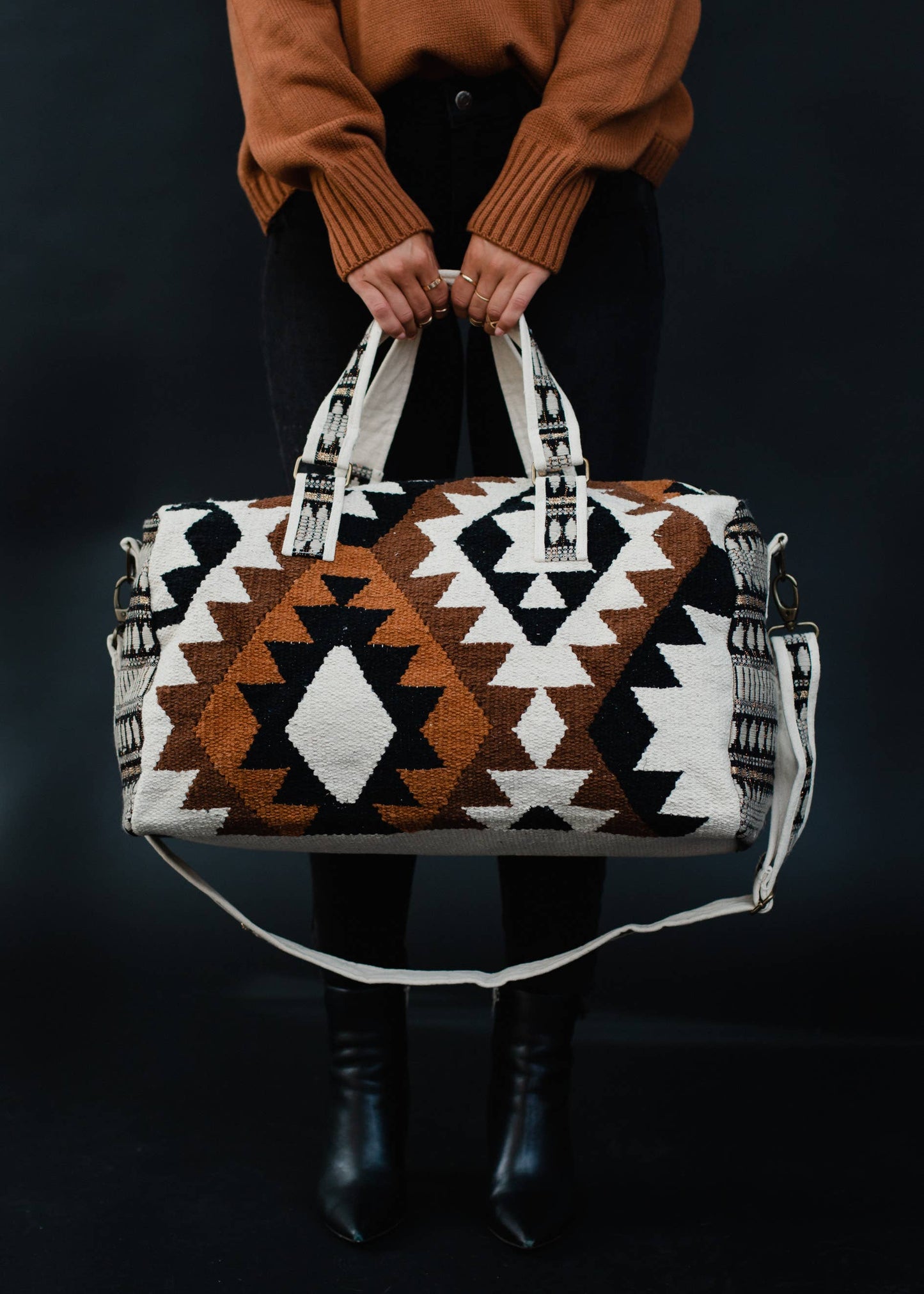 Weekender Tote- Moody Aztec