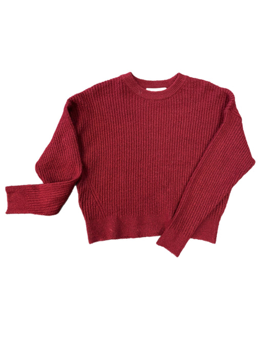 Maroon Crop Sweater