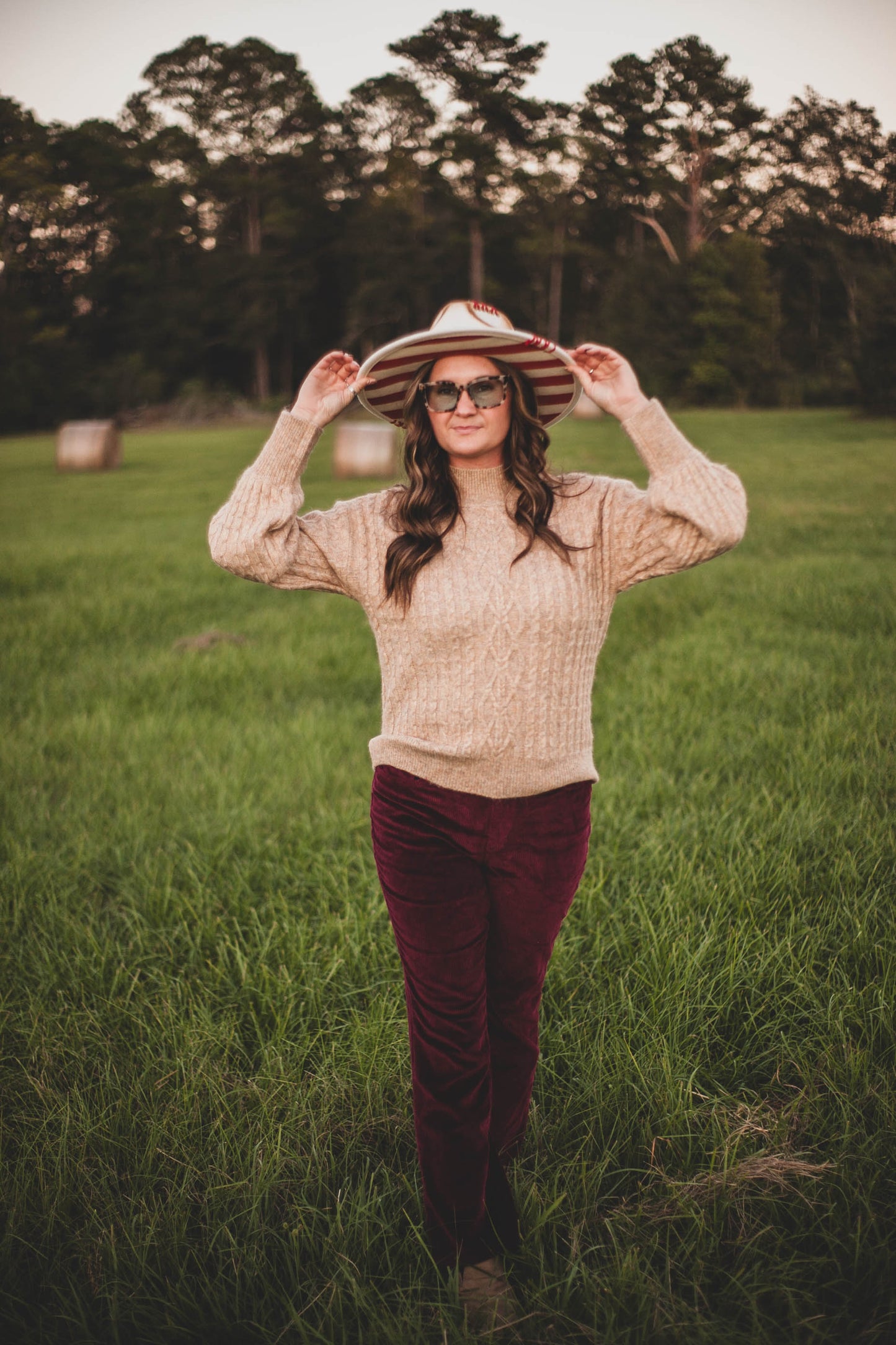 Maroon Corduroy Pant Ankle-Bootcut