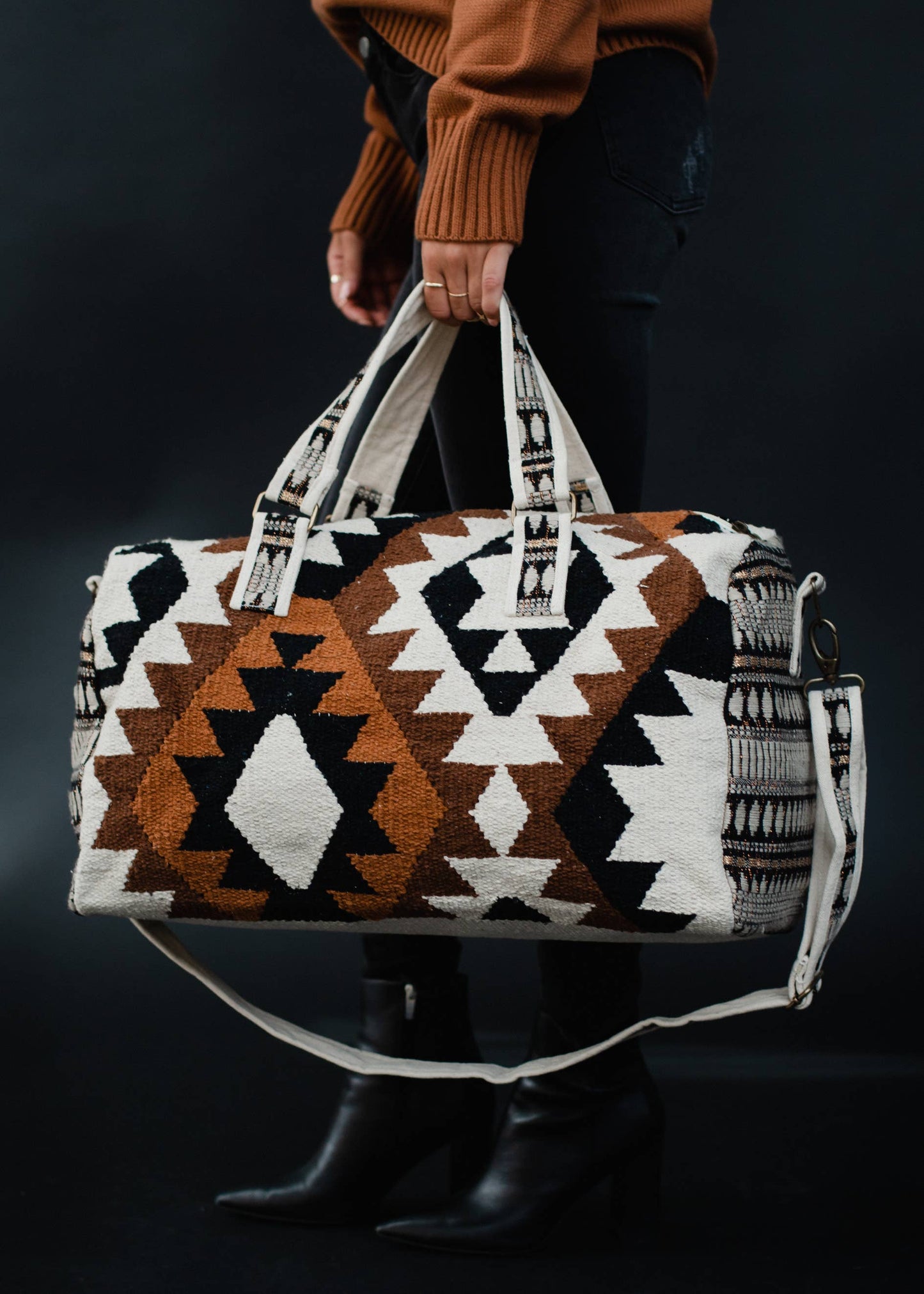 Weekender Tote- Moody Aztec