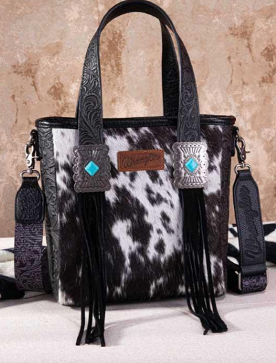 Wrangler Cowhide Tote Crossbody Bag